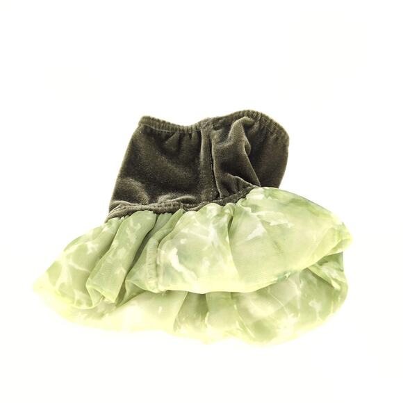 Unbranded Olive Green Velvet Doll Pull On Dressy Skirt for 18" Dolls - GUC - Picture 12 of 12